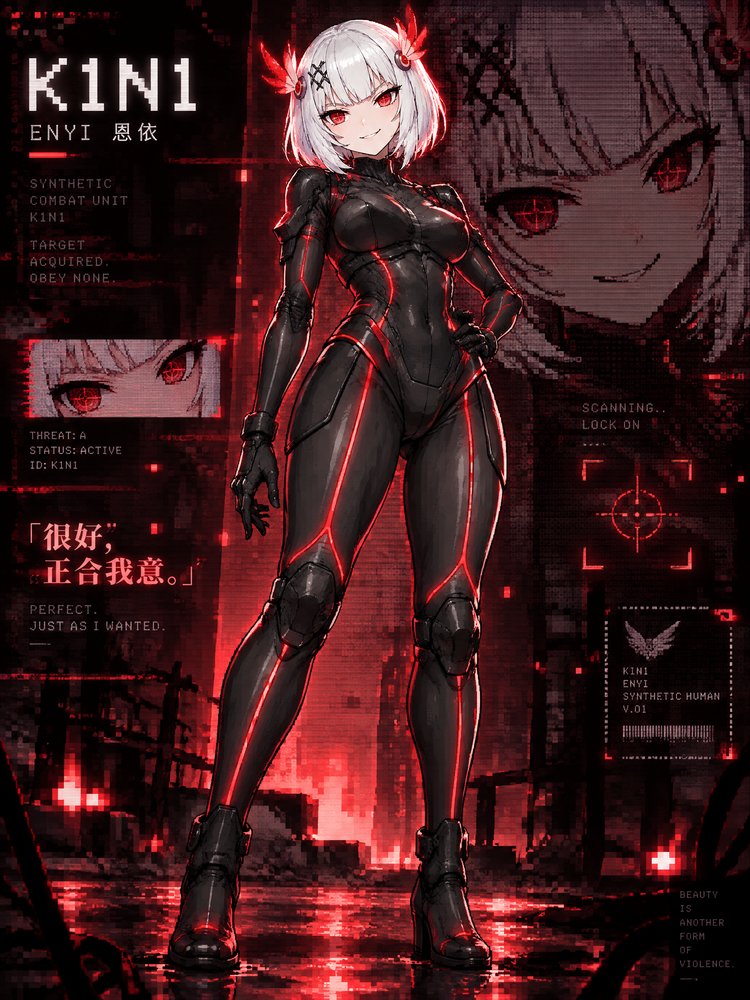 恩依 K1N1 战斗服立绘